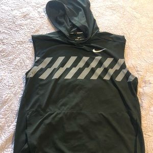 Cool, Nike Running dri-fit vest with hoodie